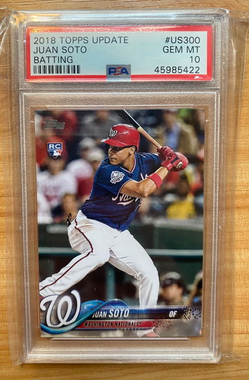 2018 Topps Update Juan Soto Batting PSA 10