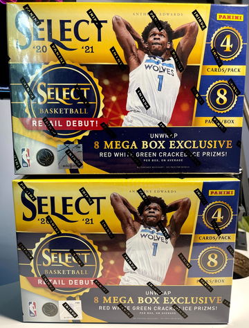 2020 2021 Panini Select NBA Mega Box