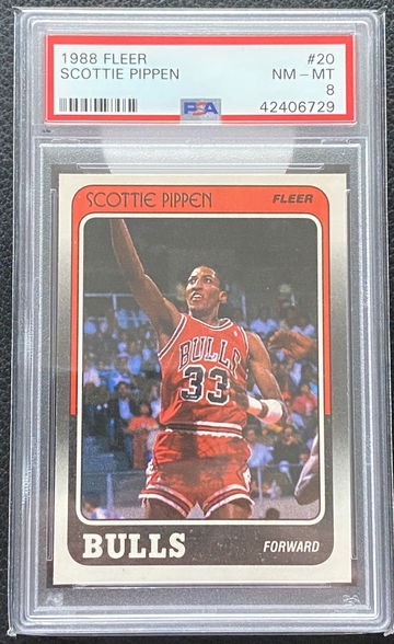 Scottie Pippen 1988 Fleer PSA 8