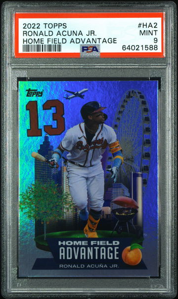 💎🚨 2022 Topps RONALD ACUNA JR. Home Field Advantage Card HA-2 PSA 9 MINT ⚾️🔥