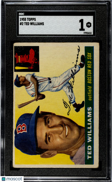 1955 Topps Ted Williams #2 SGC 1