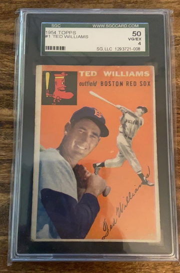 Ted Williams 54 Topps SGC 4