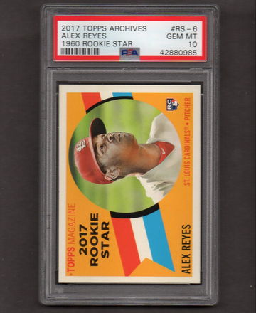 2017 Topps Archives 1960 Rookie Star #6 Alex Reyes PSA 10 RC Rookie