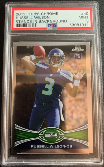 2012 Russell Wilson Topps Chrome PSA 9 Rookie