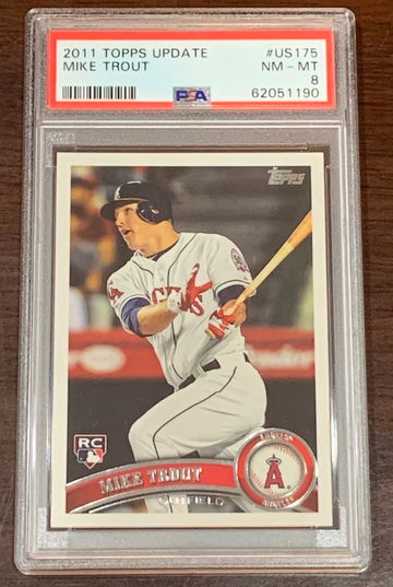 2011 Topps Update Mike Trout PSA 8