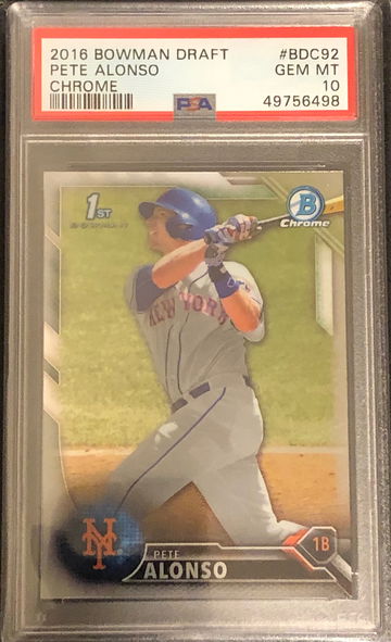 Pete Alonso Bowman Chrome Prospect Rookie RC