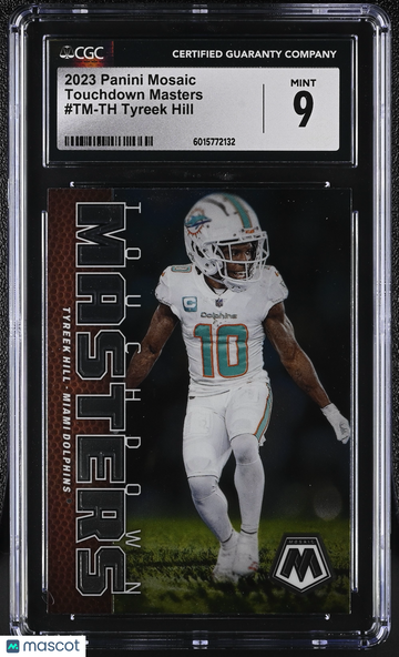 2023 Panini Mosaic Tyreek Hill #TM-TH Touchdown Masters CGC 9