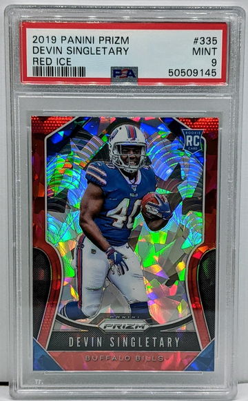 2019 Prizm Devin Singletary Red Ice PSA 9