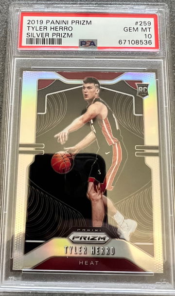 2019 Tyler Herro Prizm Silver Rookie PSA 10