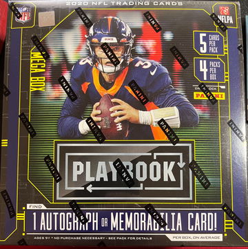 (1) 2020 PLAYBOOK MEGA BOX RETAIL FOOTBALL MEGA