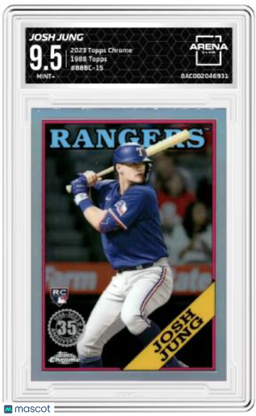 2023 Topps Chrome Josh Jung #88BC-15 RC Arena Club 9.5