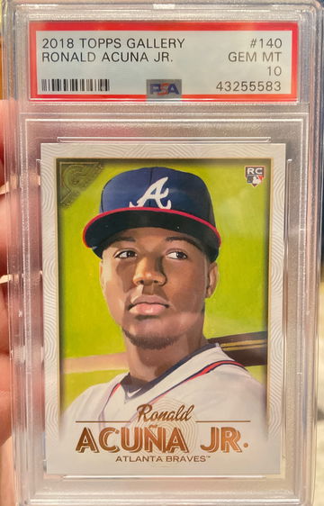 2018 Topps Gallery #140 Ronald Acuna Jr. PSA 10