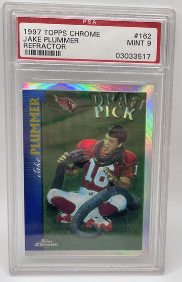 Jake Plummer 1997 Topps Chrome Rookie #162 Refractor PSA 9