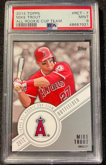 2014 Topps All Rookie Cup Team Mike Trout #RCT-7 PSA 9 MINT