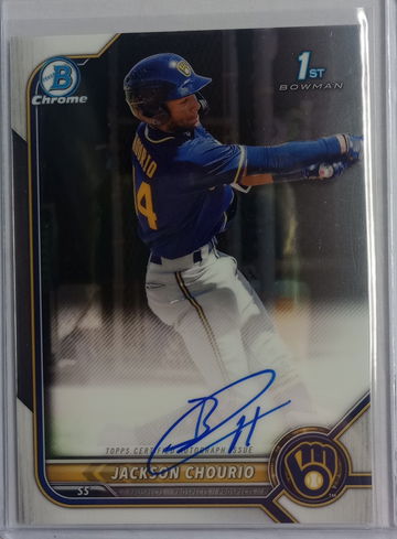 Jackson Chourio 2022 Bowman Chrome Auto