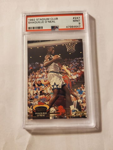 Shaquille O'Neal 1992 Stadium Club RC PSA 9