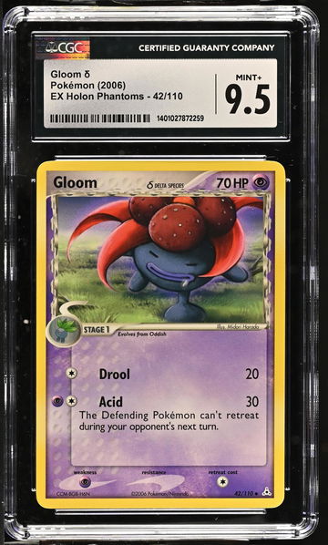 2006 Pokémon EX Holon Phantoms Delta Species Gloom #42/110 CGC 9.5