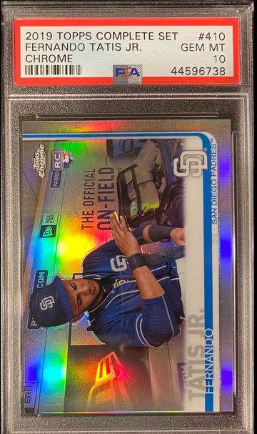 2019 Topps Complete Set Fernando Tatis Jr SSP Refractor PSA 10