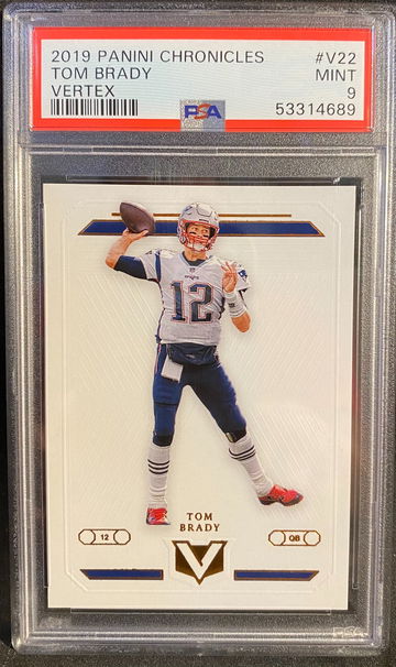 2019 Chronicles Vortex Tom Brady Low Pop PSA 9 V22