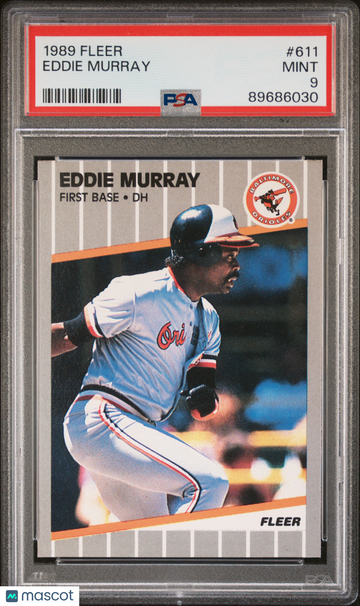 1989 Fleer Eddie Murray #611 PSA 9