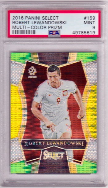 2016-17 Panini Select Multi Color Robert Lewandowski PSA 9