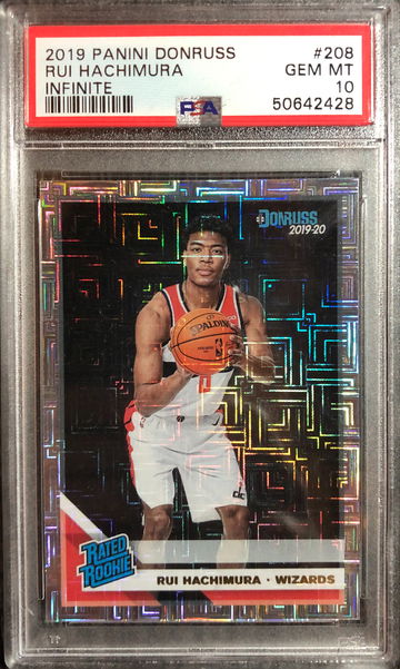 2019 Donruss Rui Hachimura #208 Infinite PSA 10 GEM MINT 
