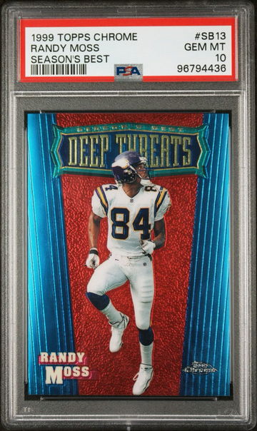 1999 Topps Chrome Randy Moss Season’s Best PSA 10 Vikings HOF POP 8
