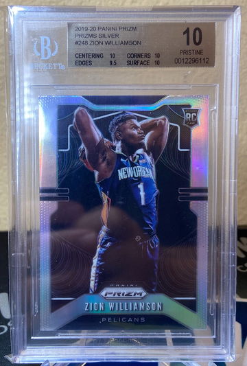 2019 Prizm Zion Williamson Silver Prizm BGS 10 Pristine - POP 29