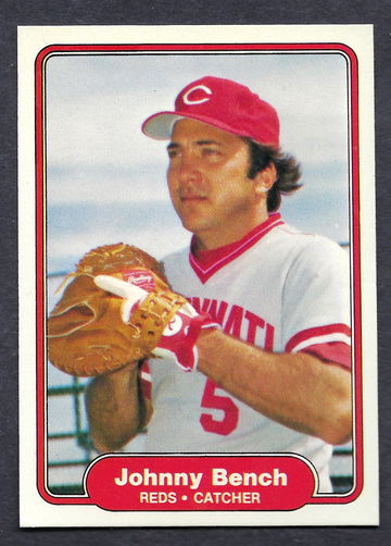 1982 fleer Johnny Bench