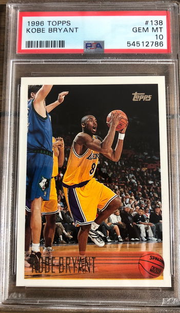 Kobe Bryant 1996 Topps Rookie PSA 10