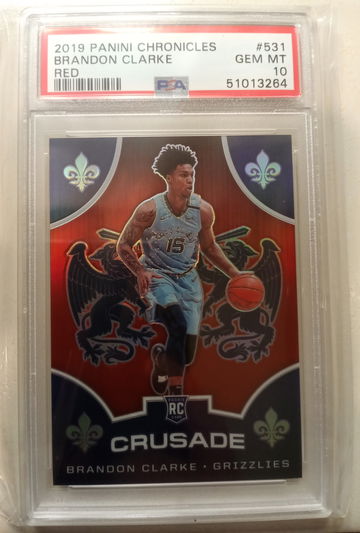 2019-20 Brandon Clarke Chronicles Crusade Red 1/149 PSA 10