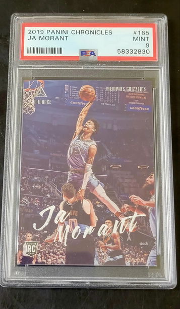Ja Morant 2019 Panini Chronicles #165 Luminance Rookie PSA 9