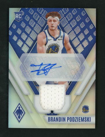 2023 Panini Phoenix Brandin Podziemski #RJA-BPZ RC Patch Auto /199