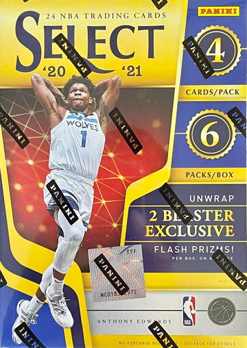 2020-21 Panini Select NBA Basketball Blaster Box