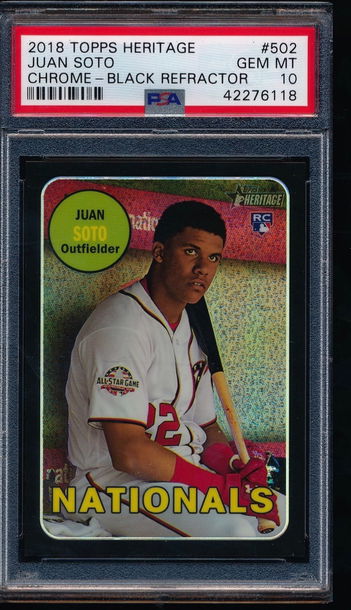 Juan Soto 2018 Heritage Black Chrome RC /69