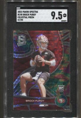 2022 Brock Purdy Spectra Celestial Prizm #198 97/99 SGC 9.5 RC Rookie 49ers
