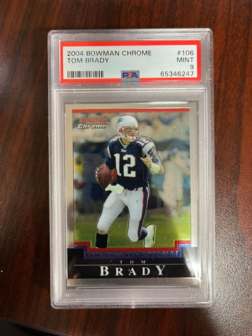 2004 Bowman Chrome Tom Brady PSA 9