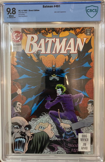 BATMAN # 491 DC COMICS 1993 CBCS 9.8 WHITE (CGC) SHARP COMIC!!