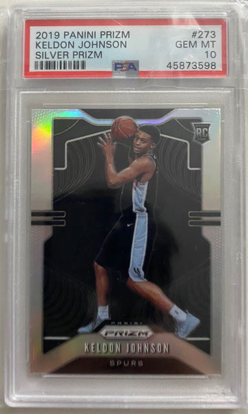 2019 Panini Prizm Keldon Johnson Silver PSA 10 GEM-MINT