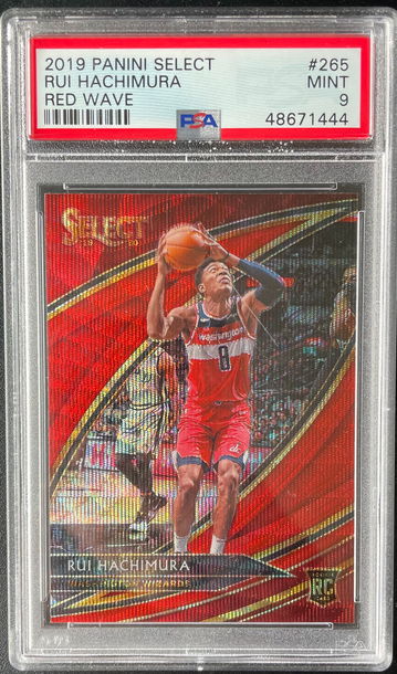 2019 Select Rui Hachimura Red Wave PSA 9