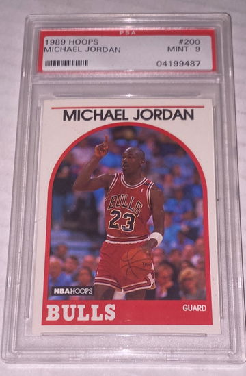1989 Hoops Michael Jordan #200 Michael Jordan PSA 9