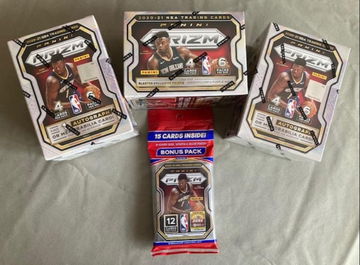 2020-21 Panini Prizm NBA Basketball 3- Blaster Boxes & 1- Cello Pack New Sealed