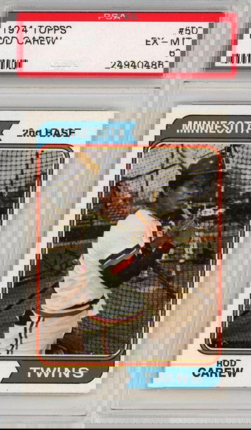 1974 Topps Rod Carew #50 PSA 6 P1345