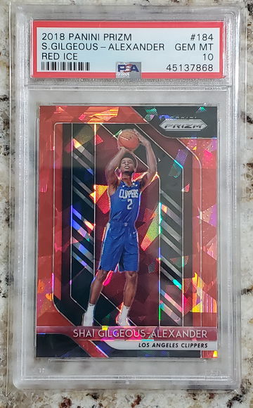 2018 Prizm Red Ice SHAI GILGEOUS ALEXANDER PSA 10