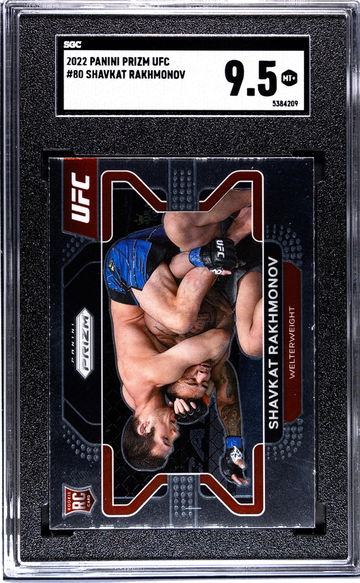 2022 Panini Prizm Ufc #80 Shavkat Rakhmonov SGC 9.5