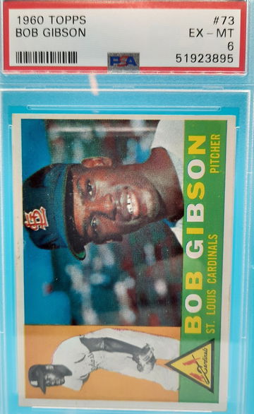 1960 Topps Bob Gibson #73 PSA 6 Great color centering