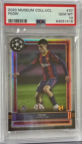 2020 MUSEUM COLLECTION UCL PEDRI PSA 10 Gem MINT ROOKIE