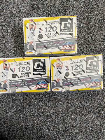(3) Donruss NBA megas 21/22