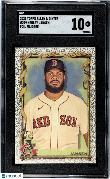 2023 Topps Allen & Ginter Kenley Jansen #279 Foil Filigree SGC 10