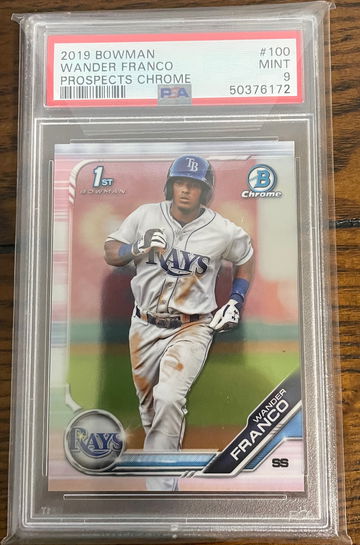 Wander Franco 2019 Bowman Chrome PSA 9